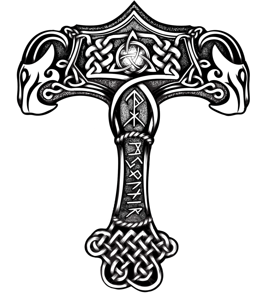 Norse Mjölnir Tattoo Design